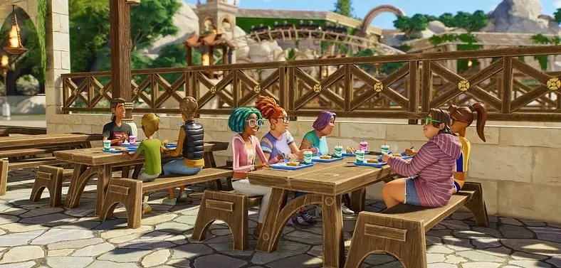 Planet Coaster 2 Update 4 adds new restaurants and pool customisation