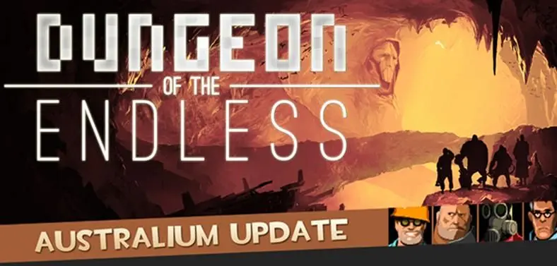 Amplitude release Australium update for Dungeon of the Endless, "dungeon crawling with Team Fortress 2"