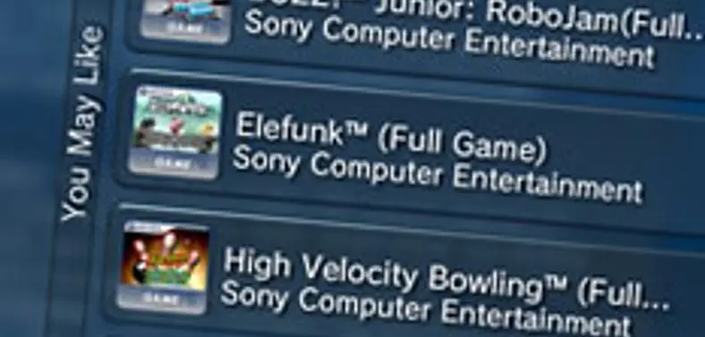 PS3 firmware adds 'You May Like'