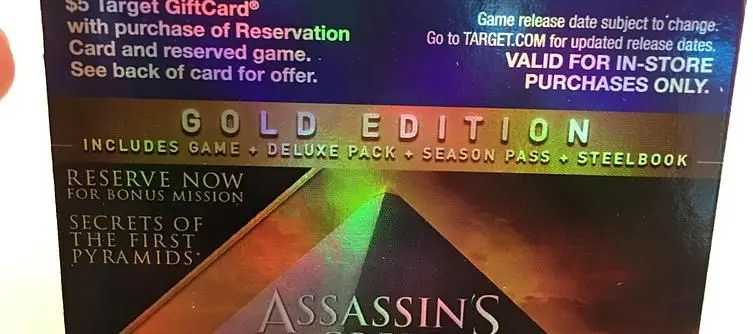  Assassin's Creed: Origins Pre-Order Card Fuels The Fires Of Its Existence 