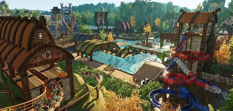 Planet Coaster 2 1.1.0 update – Enhanced flumes and pools improvements explained