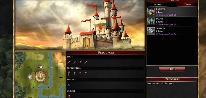 Latest Sorcerer King update adds a city build queue