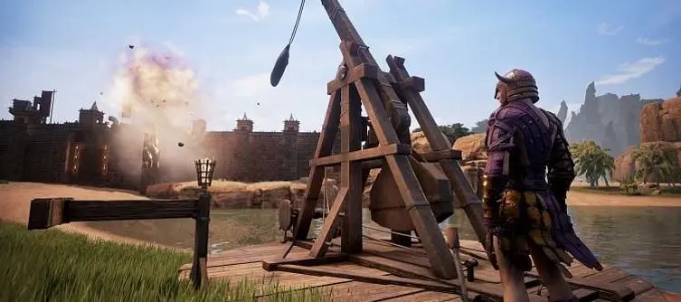 Conan Exiles Introduces Its First Siege Weapon - The Trebuchet - In Update 23