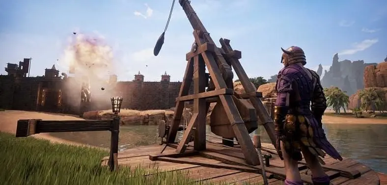 Conan Exiles Introduces Its First Siege Weapon - The Trebuchet - In Update 23