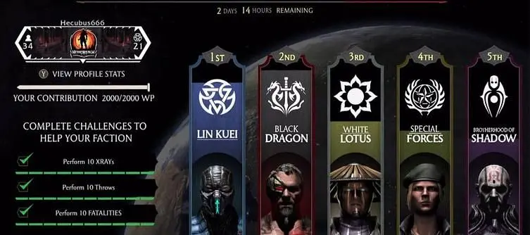 Mortal Kombat trailer reveals online Faction Wars