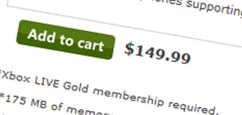 Microsoft's own online retail store has Kinect pegged for $149