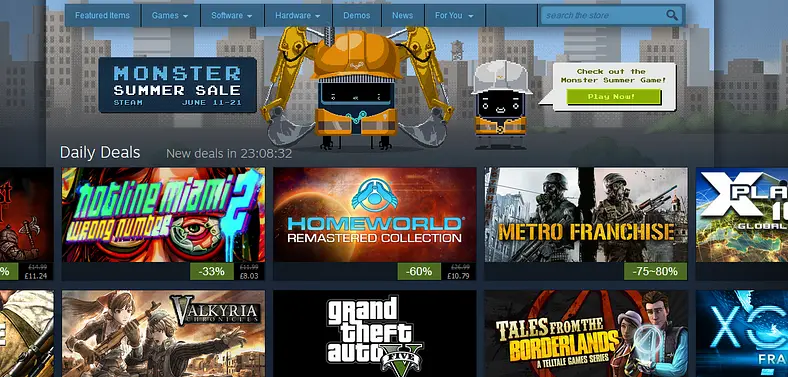 Valve kicks off the 2015 Steam Summer Sale