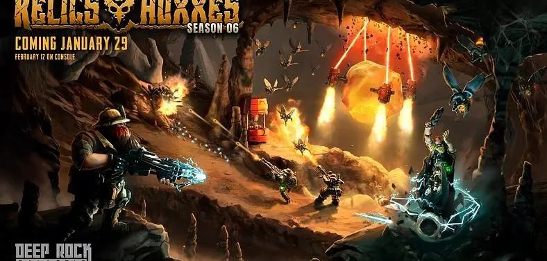 Deep Rock Galactic's Season 6, Relics of Hoxxes, Releases on PC at the End of January