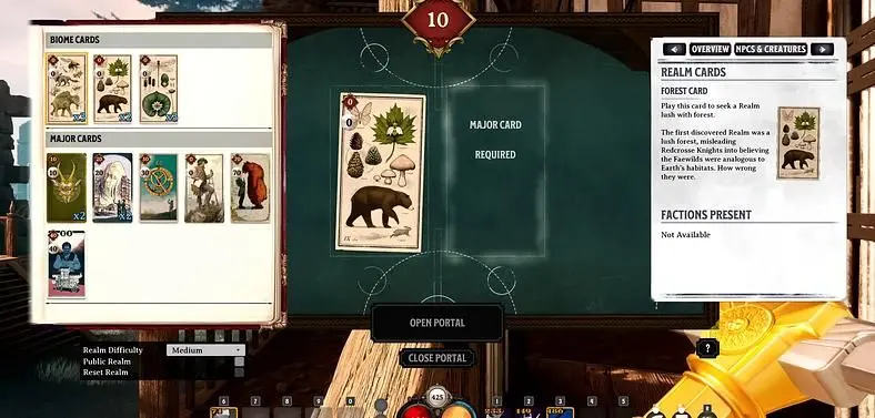 Full List of Nightingale Realm Cards