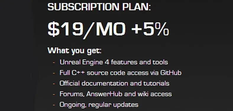 Epic announce Unreal Engine 4 to be "affordable and fair" for $19 a month
