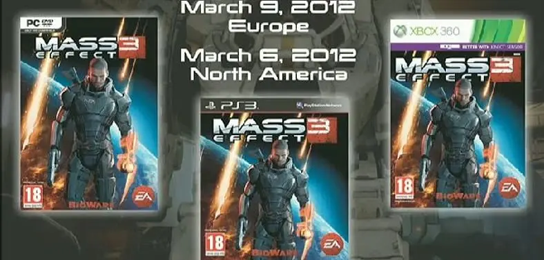 Mass Effect 3 release dates confirmed