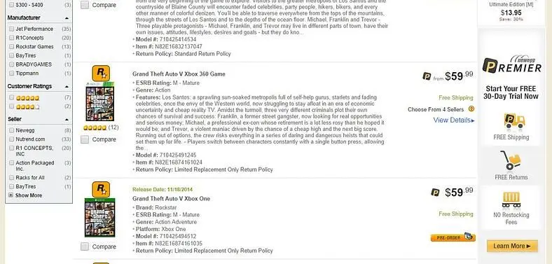 Newegg posts November release date for remastered GTA V