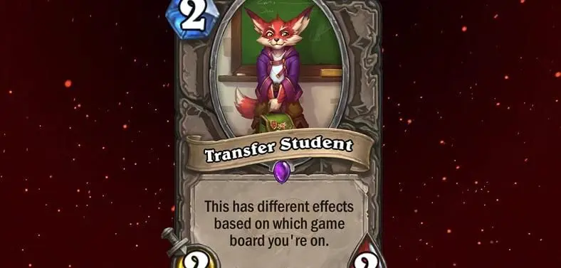Hearthstone Transfer Student Effects - What Does It Do on Different Boards?