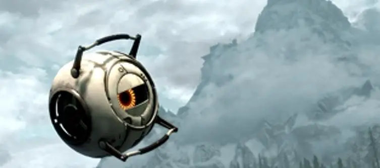 Skyrim gets Nolan North 'patched in' with Valve's Portal 2 Space Core mod