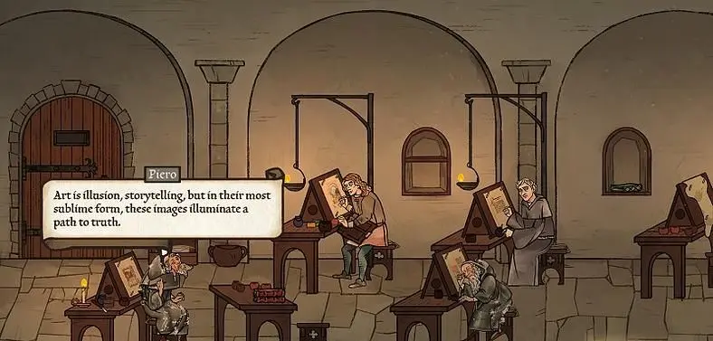 Pentiment Director Clears Whiteboard, Prompting Fallout: New Vegas 2 Requests from Fans