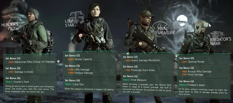 The Division 1.2 update brings four new gear sets to the game