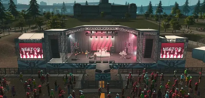 New Cities: Skylines DLC lets you put on a concert with real-life musicians