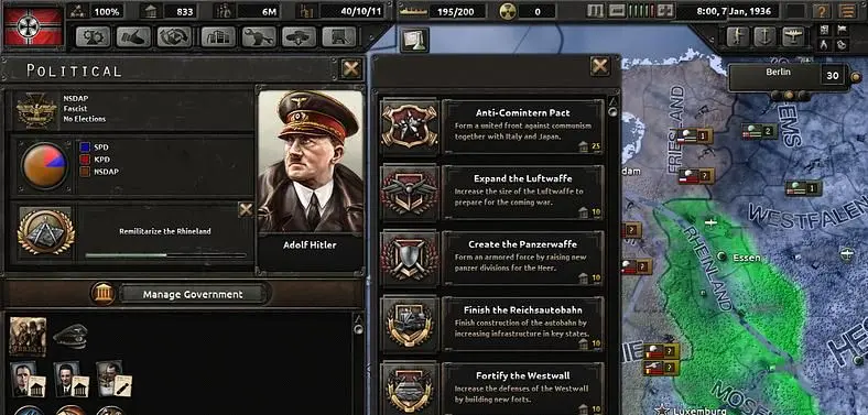 Hearts of Iron IV releasing in late Q2 2015, new 'Internal Politics' dev diary, live Q&A on Twitch tonight @ 6.00PM CET
