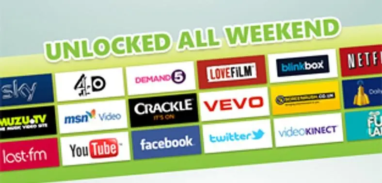 Entertainment apps unlock this weekend for all in UK on Xbox Live