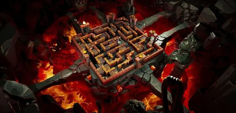 Minos' first trailer presents a "maze-building roguelike" published by Devolver Digital and coming in 2026