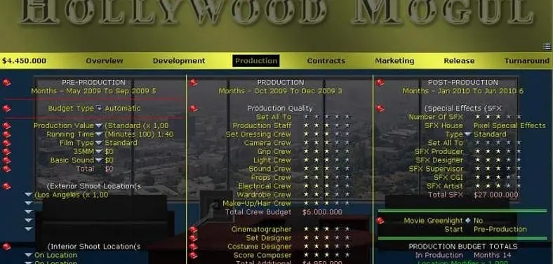 Hollywood Mogul 4 coming to Kickstarter