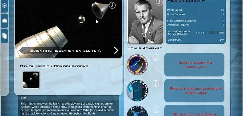 Slitherine confirm October release for Buzz Aldrin's Space Program Manager