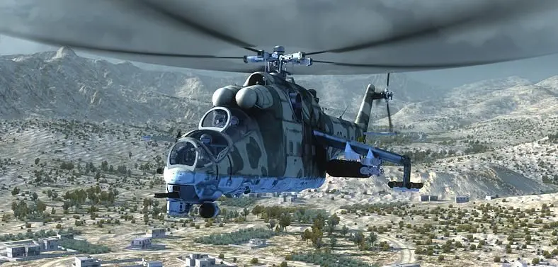 Combat flight simulator Air Missions: Hind hits Steam Greenlight