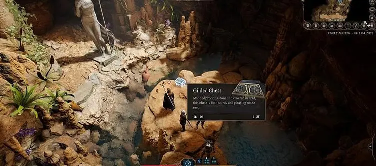 Baldur's Gate 3 Owlbear Cave Gilded Chest - How to Open