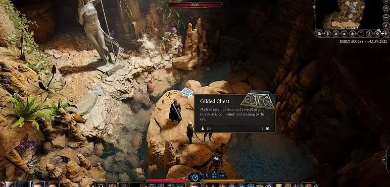 Baldur's Gate 3 Owlbear Cave Gilded Chest - How to Open