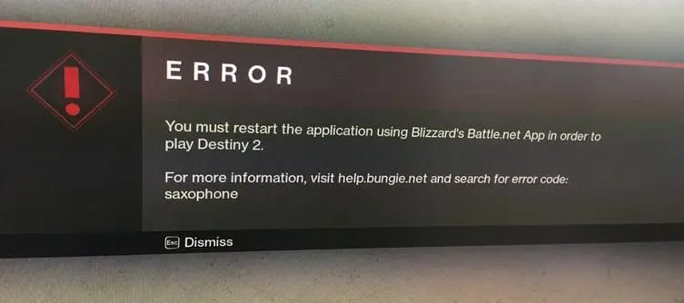 Destiny 2 PC Beta Error Codes Take Aim At Saxophone And Chive Fans