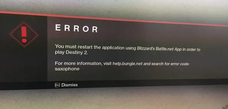 Destiny 2 PC Beta Error Codes Take Aim At Saxophone And Chive Fans