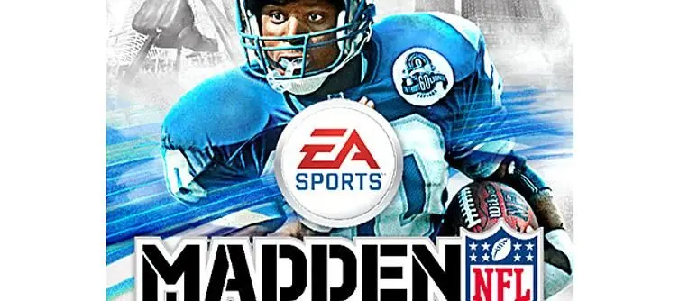 NFL legend Barry Sanders on cover of Madden NFL 25