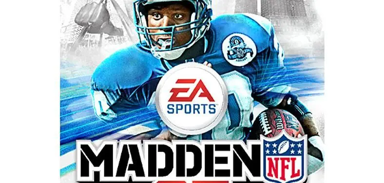 NFL legend Barry Sanders on cover of Madden NFL 25