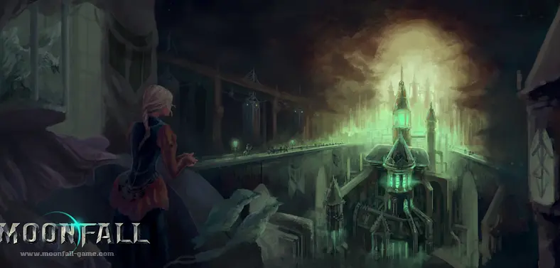 Moonfall is a fantasy beat-em-up in the style of Golden Axe