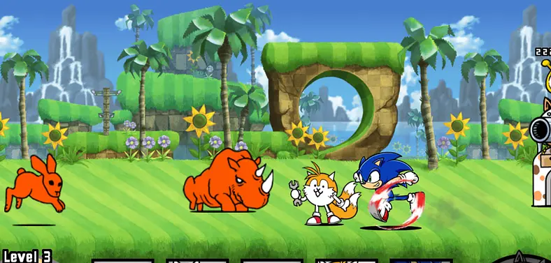 Battle Cats and Sonic The Hedgehog Create Memorable Team Up On Mobile