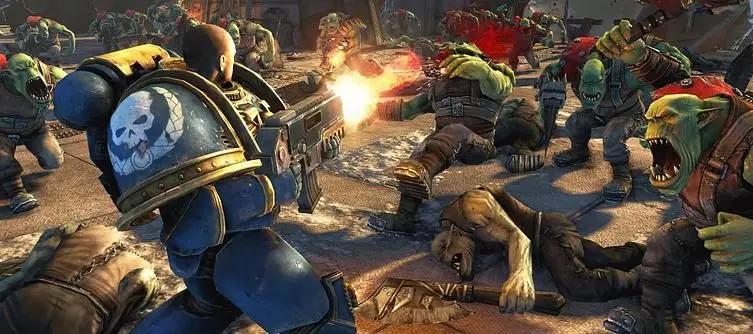 Co-op will be added to Space Marine post-release