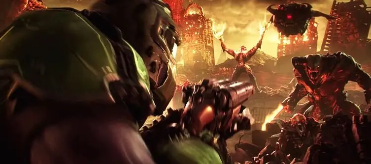 First Doom Eternal Gameplay Shows Off The Shotgun/Grapple Combo You Always Wanted