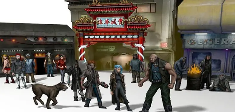 2D cyberpunk RPG Dex in last hours on Kickstarter, offers printable dioramas