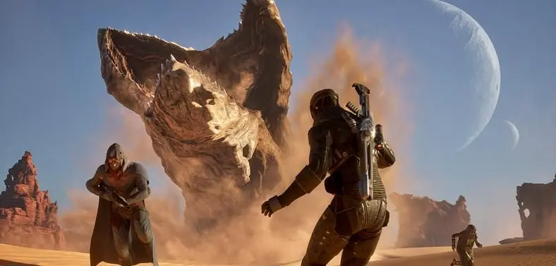 How many players are in a Dune Awakening server?