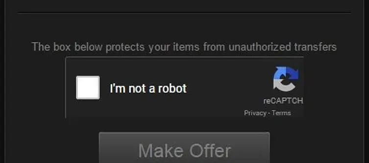 Valve adds CAPTCHA to Steam trading process