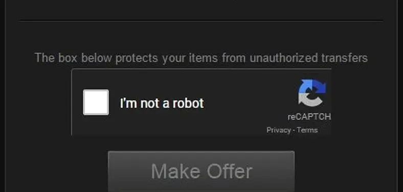 Valve adds CAPTCHA to Steam trading process