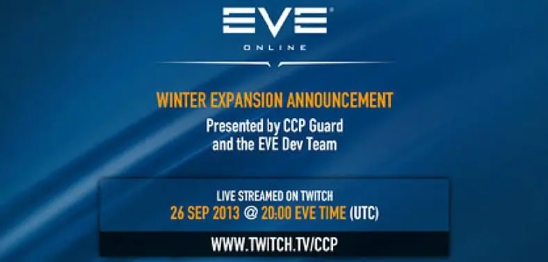 CCP Games to announce 20th expansion for EVE Online tonight @ 8.00pm UTC