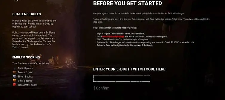 Dead by Daylight Twitch Challenge - How do the Twitch Challenges Work?