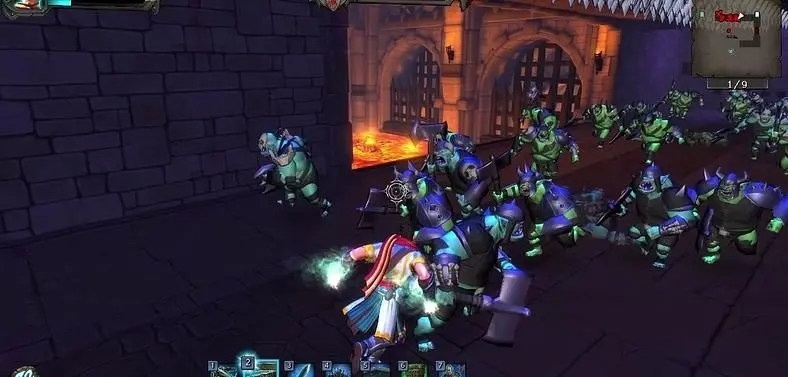 Killing orcs with an eco-friendly wind belt in Orcs Must Die!