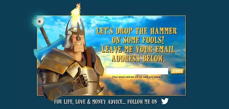UbiSoft registers Sir Painhammer site, opens twitter feed
