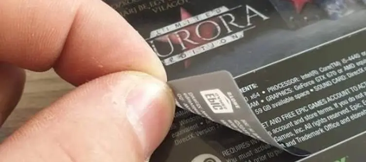 Metro Exodus Aurora Edition Covers Steam Logo with Sticker