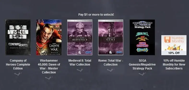 Sega Strategy Humble Bundle includes Company of Heroes, Total War, Dawn of War, Valkyria Chronicles and Genesis games