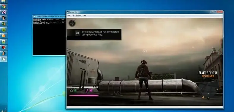 PlayStation 4 remote play adapted for PC