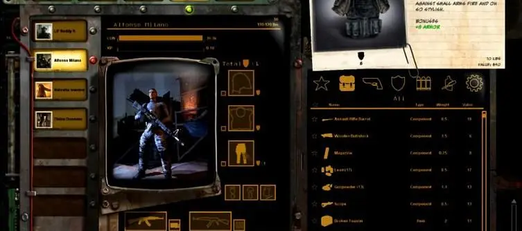 inExile explains inventory system for Wasteland 2