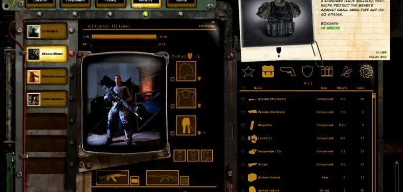 inExile explains inventory system for Wasteland 2